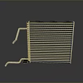 Metal Radiator With Cooling Fin Structure And Pipe Connection For Heat Dissipation