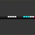 Stylish Computer Keyboard With Colorful Pink Teal White And Black Keycaps Design