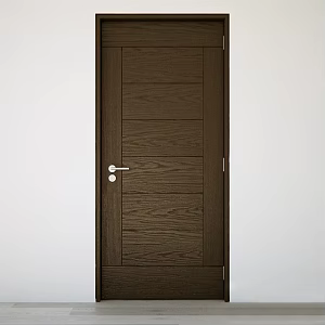 swing door wooden door 3d model