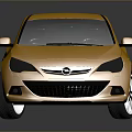 Yellow Modern Compact Sedan With Sleek Body Black Roof And Silver Wheels