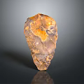 Natural Brown Yellow Orange Stone With Irregular Shape And Textured Surface 3d model