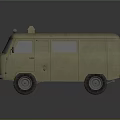 modern bus minibus minivan 3d model