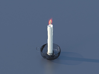 Candles burning candles 3d model