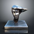 Metal Medical Device Human Head Model For Anatomical Teaching And Training