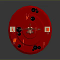 Game Movie Character Cartoon Rabbit Standing On Red Platform With TNT Boxes And Black Bombs