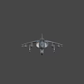 Gray Military Fighter Jet With Multiple Weapon Mounts And Combat Design 3d model
