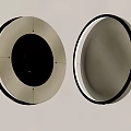 Wall lamp round decorative wall lamp 3d model