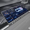 Modern Showcase Technology Exhibition Hall 3d model