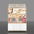 Modern Retail Cosmetics Display Shelf Featuring Symphony Brand And Makeup Items 3d model