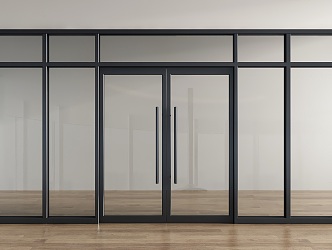 Glass Double Door Glass Door Entrance Glass Door Commercial Glass Door Shop Door 3d model