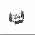 Industrial Machinery Equipment Featuring Metal Frame And Multiple Coiled Rollers