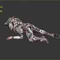 Mech Warrior Mech Soldier Machine Battlearm Mechanical Battlearm Machine Fighter Robot 3d model