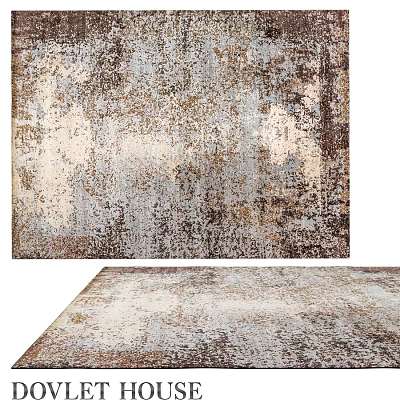 Square Carpet With Abstract Neutral Tone Texture And Modern Design 3d model