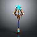 Scepter Ancient Scepter Cane Ancient Scepter Magic Scepter Metal Scepter Classical Scepter Magic Scepter 3d model
