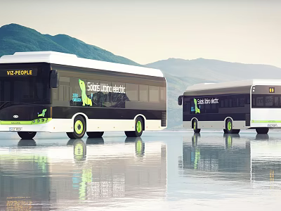 Modern Bus 3d model