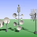 Industrial Equipment Parabolic Dishes And Multi Element Antennas With Mounts For Signal Reception