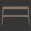 Modern Minimalist Wooden Coffee Table With Square Tabletop And Lower Slatted Shelf