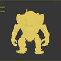 Modern Robot Mech Warrior Mech Soldier Machine Battlearm Mechanical Battlearm 3d model