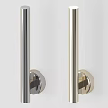 Modern Minimalist Wall Lamps In White Silver Black With Sleek Design Mounted On Grey Wall