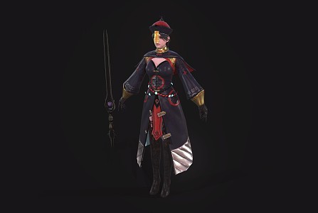 Qing Dynasty Zombie Game Characters Anime Characters 3d model