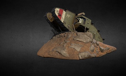 Tanks World War I Mark V Tank V2 3d model