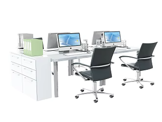 Modern office desk and chair office desk and chair combination 3d model