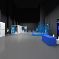 Modern Stage Design Featuring Lighting Effects Large Screen and Audience Seats