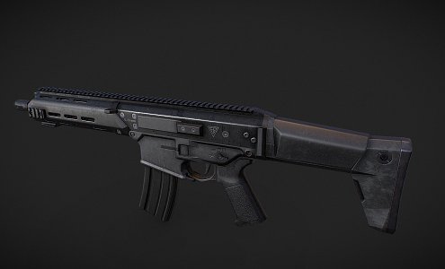 submachine gun 3d model