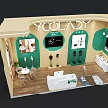 Stylish YOOLADY Brand Exhibition Booth Design For Smart Modern Household Cleaning Appliances