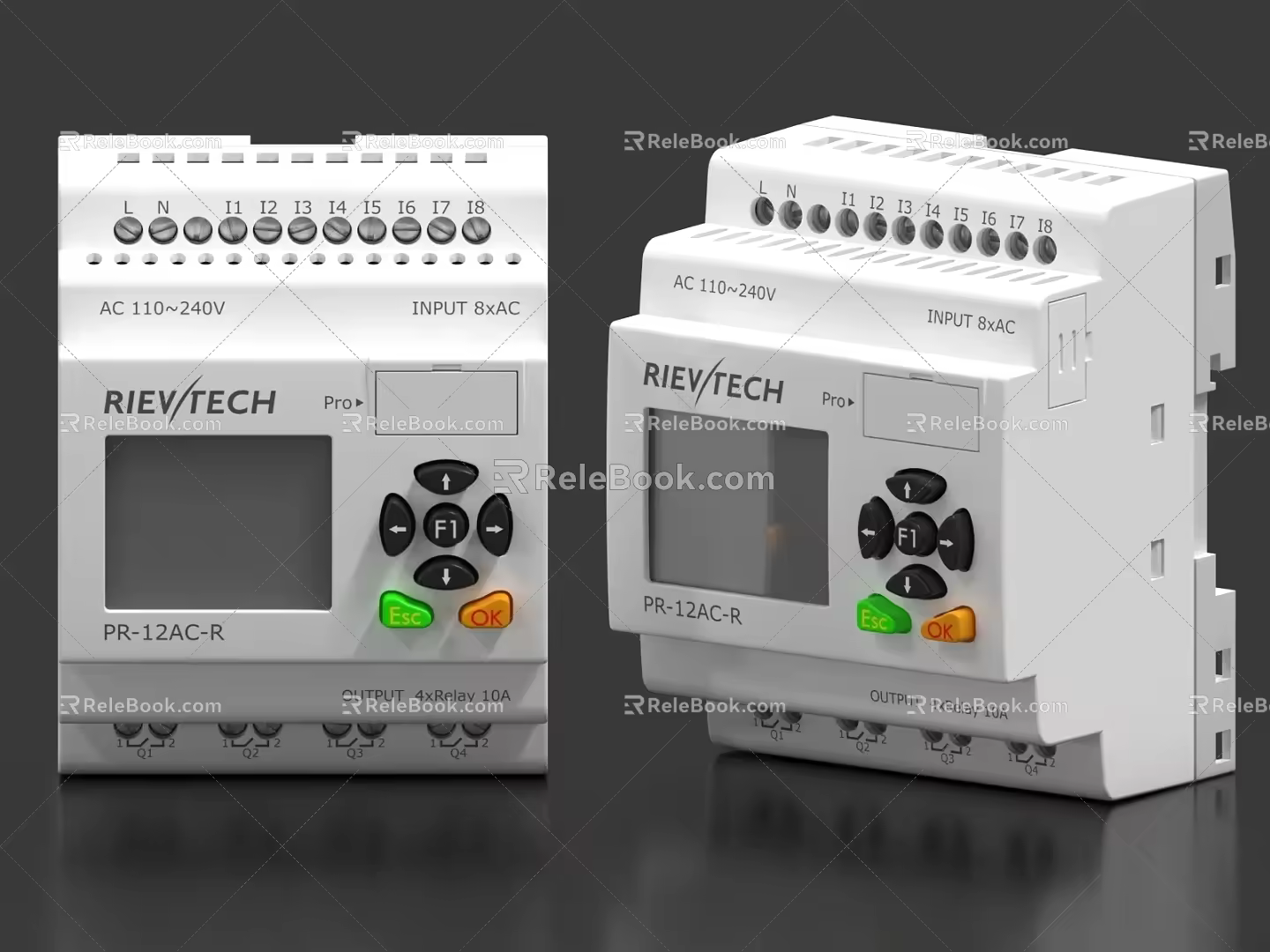 relay switch power switch transformer 3d model