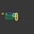 Elegant Bathroom Vanity Cabinet With Marble Backdrop Mirror Sink And Drawers