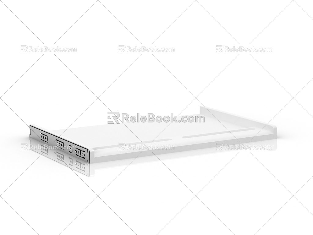 Modern keyboard tray 3d model