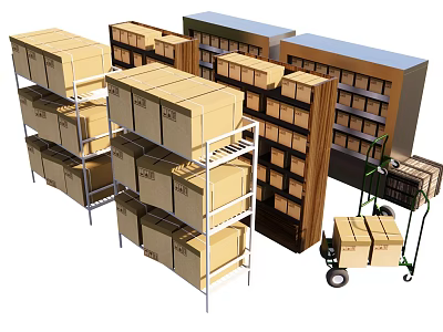 Modern Express Rack 3d model Modern Express Rack 3d model