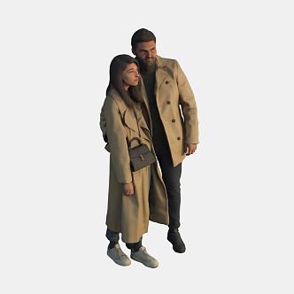 foreign couple 3d model