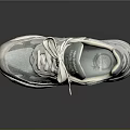 Light Gray New Balance Casual Sneakers With Mesh And Leather Upper White Sole
