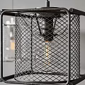 Unique Shaped Pendant Lights With Square Metal Frames And Various Colors In Modern Design