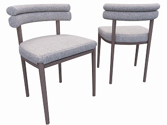 Modern Dining Chair Single Chair Bar Chair 3d model