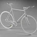 Orange Road Bike With Sleek Modern Design And Large Wheels