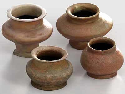 Pottery Pottery Pot Mud Pot Antique Pot Cultural Relic Pot 3d model