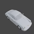 Purple Porsche 964 Classic Sports Car With Vintage Headlights And Alloy Wheels
