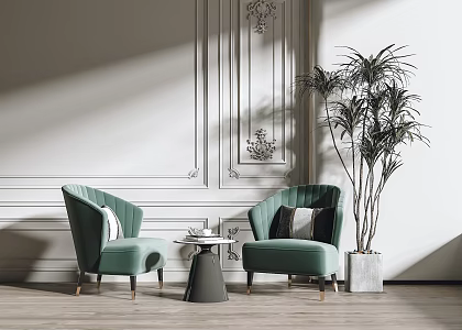 Modern Casual Sofa Combination Single Sofa 3d model