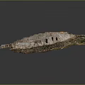 Stunning Open Pit Mine Landscape With Terraced Layers Rocky Terrain And Vegetation