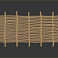 Handwoven Rattan Decorative Screen with Braided Texture for Home Household Use