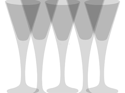 Elegant Multiple Tall Wine Glasses Set For Bar Dining And Celebrations 3d model