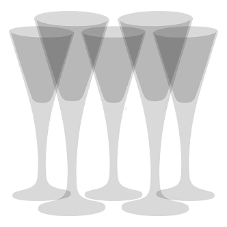 Modern Wine Glass Tableware 3d model