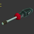 Modern screwdriver multi-head screwdriver flat screwdriver Phillips screwdriver 3d model