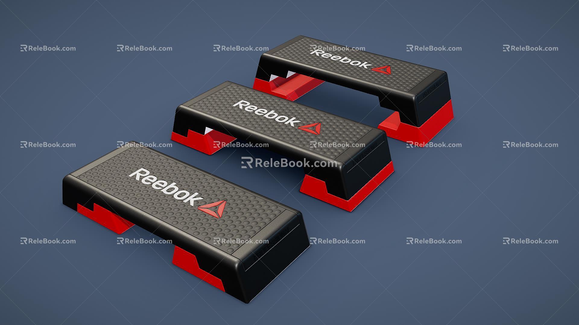 Modern Fitness Equipment Aerobic Step 3d model