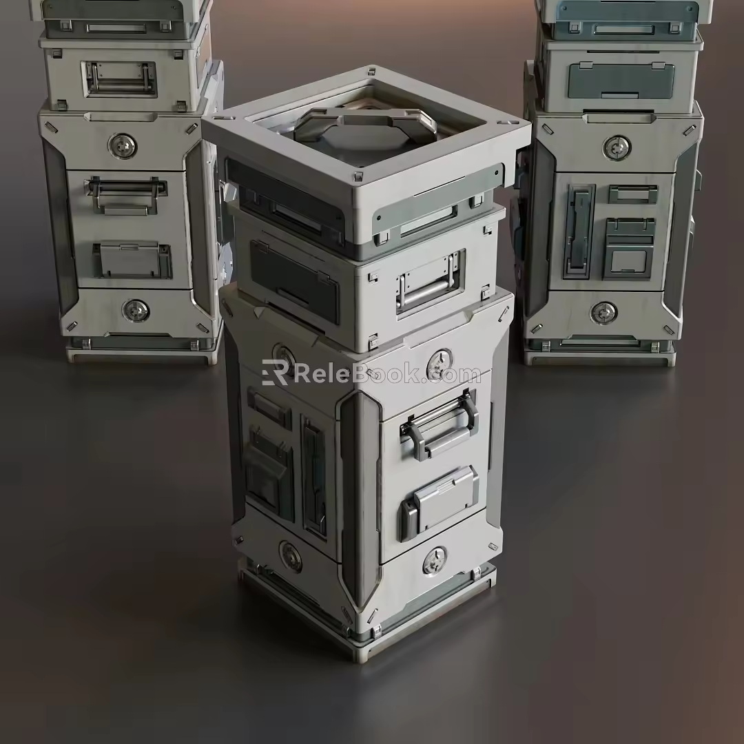 Science Fiction Box 3d model