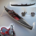 gondola ship 3d model