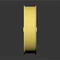Shiny Golden Spoked Wheel With Black Center And Metallic Shiny Finish Design